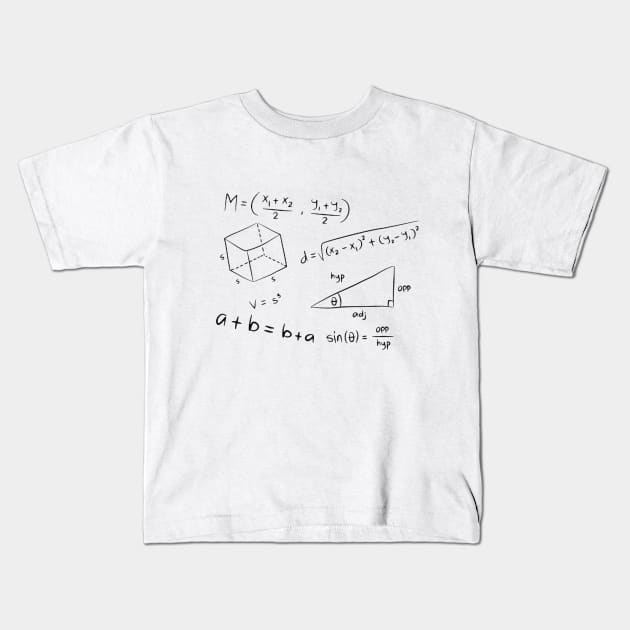 Mathematic Lover Kids T-Shirt by GoodyL